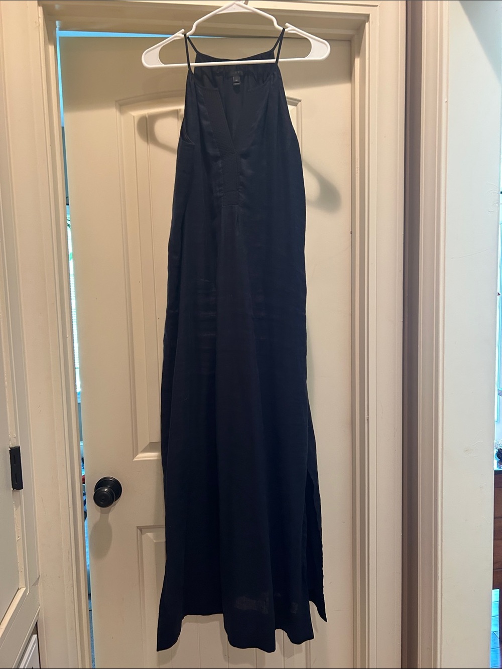 J. Crew Black Halter Maxi Dress
